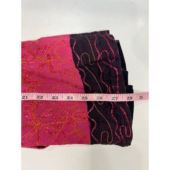 Beautiful UNIQUE Embroidered Boho Cami Babydoll Top/Tank Pink/Orange/Black S/M - Picture 9 of 9